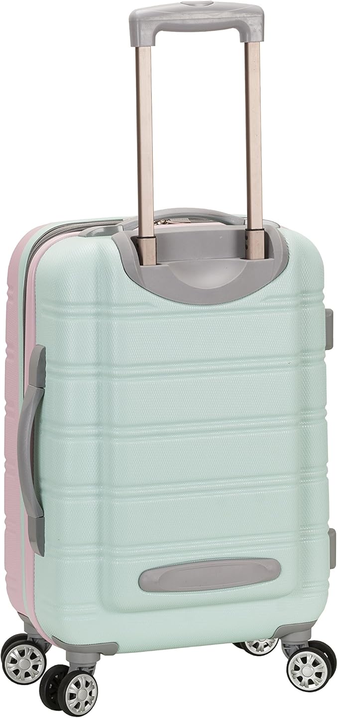 Rockland Melbourne Hardside Expandable Spinner Wheel Luggage, Mint, 3-Piece Set (20/24/28)