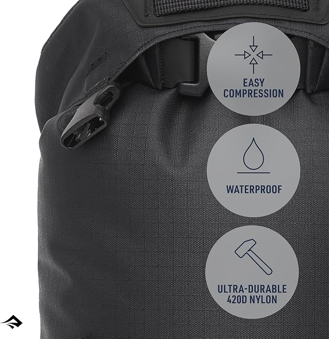 Sea to Summit eVac Heavy Duty Compression Dry Bag, Waterproof Dry Storage, 8 Liter
