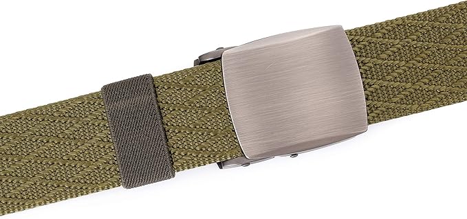 Mile High Life Nylon Web Belt Outdoor Military Belt With TSA Safe Plastic Buckle Belt