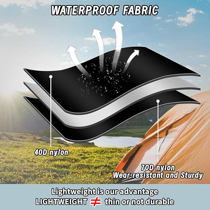 Inflatable Seat Cushion, Lightweight Camping Air Sitting Pad with Repair Cloths, Waterproof Air Cushion, Portable Air Seat Cushion for Climbing Hiking Office Airplane Car Stadium Seat