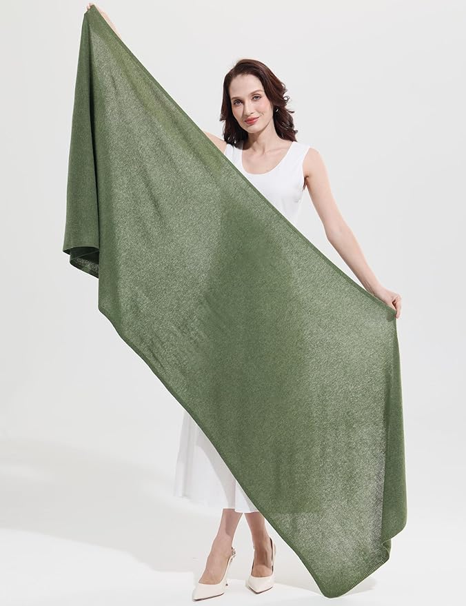 Soft Cashmere Blend Wrap Chic Scarf Stole for Women Wayfarer Travel Extra Large 87"x28"