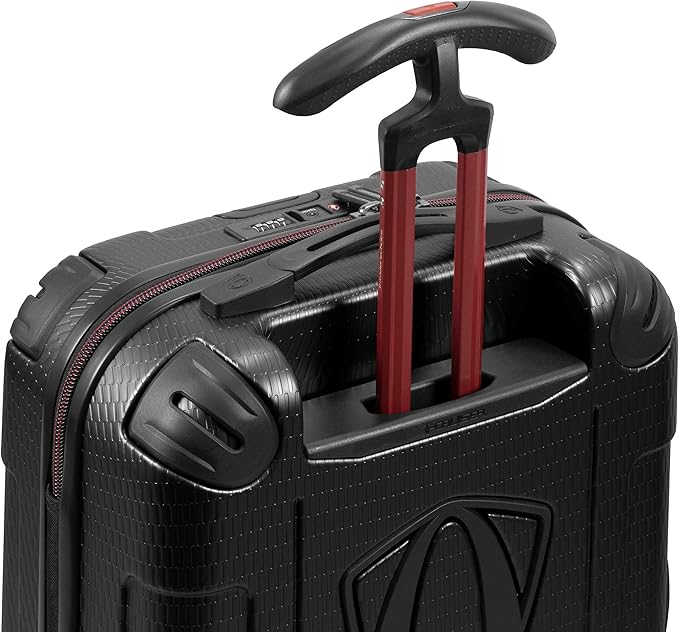 Traveler's Choice Maxporter II Polycarbonate Hardside Trunk with Spinner Wheels, Black, 22-Inch Carry-on Luggage
