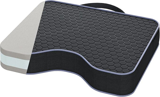 Stadium Seat Cushions for Bleachers - 3.15" Extra Thick Portable Bleacher Seats with Memory Foam & Massage Dots, Comfortable Waterproof Outdoor Chair Pads for Sporting Events, Travel, Camping