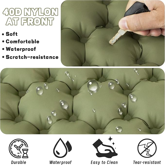 ONTYZZ Inflatable Seat Cushion Lightweight Airplane Seat Cushion Stadium Seat Travel Cushion for Climbing Hiking Office Airplane