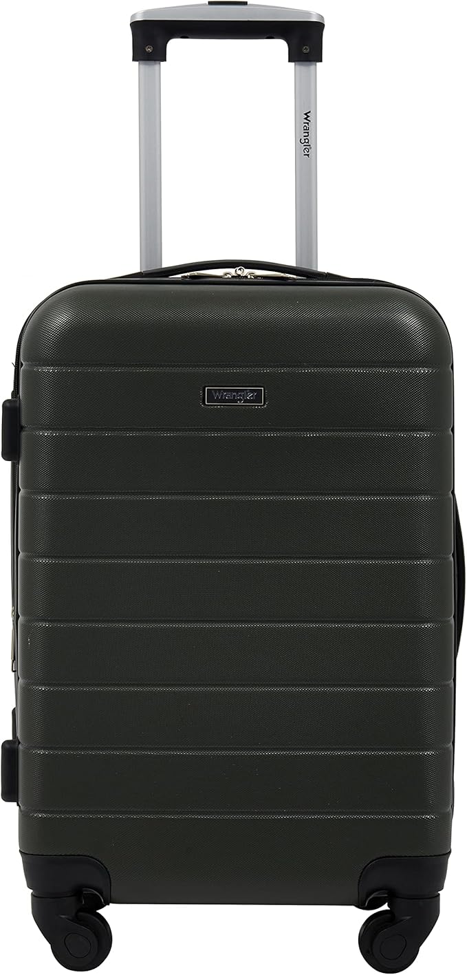Wrangler Smart Spinner Hardside Luggage, 2 Piece Set, Deep Depths