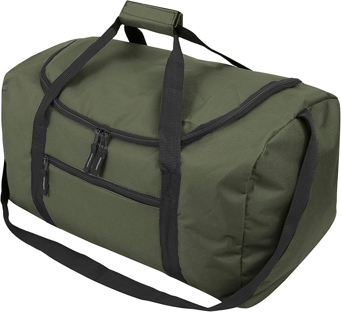 20 Inch, 40 Liter Duffel Bag for Men, Women Travel Weekender Overnight Carry-on Shoulder Duffel Tote Bag (Green)