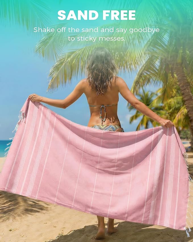Turkish Beach Towels Vacation Essentials Yoga Blanket Pool Workout Towel Oversized Sand Free Quick Dry Lightweight Meditation Supplies Mat Cover Surf Boat River Float Accessories Gym Excise Stuff