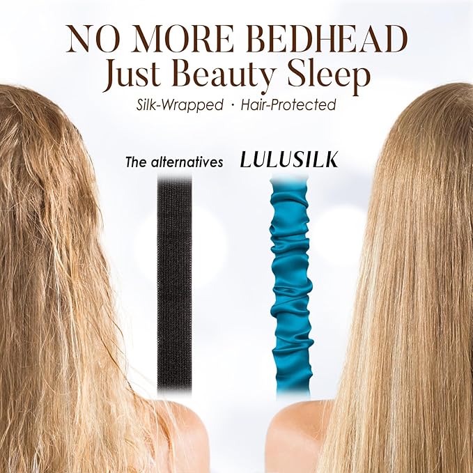 Breathable Silk Sleep Mask Blindfold, Elastic Blackout Eye Cover Headband for Sleeping Nap Travel Time, Peacock Blue, 1 Pack