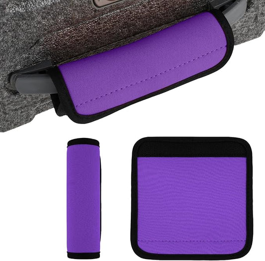 2 Pack Luggage Handle Wraps for Suitcase Bright Color Luggage Handle Covers Suitcase Tags identifiers Travel Accessories for Airplane/Flying (Purple)