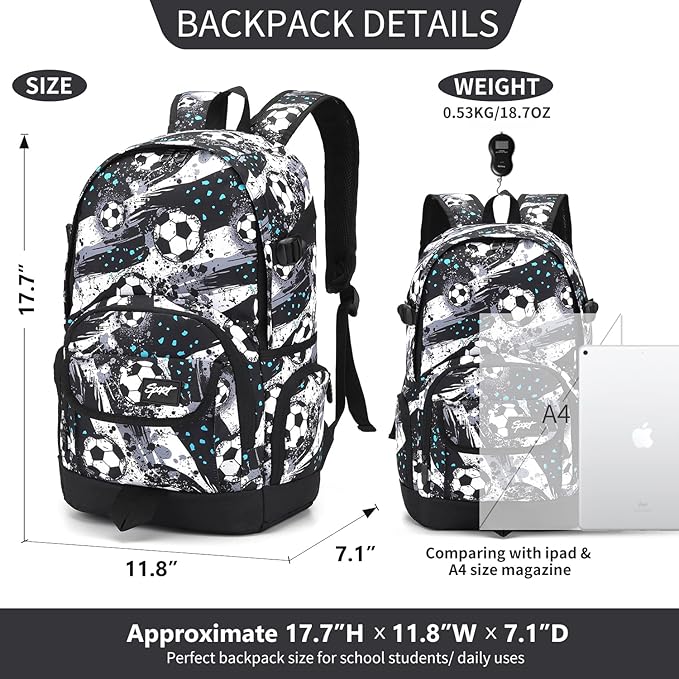 rickyh style School Backpack Travel Bag for Men & Women Lightweight College Back Pack with Laptop Compartmen
