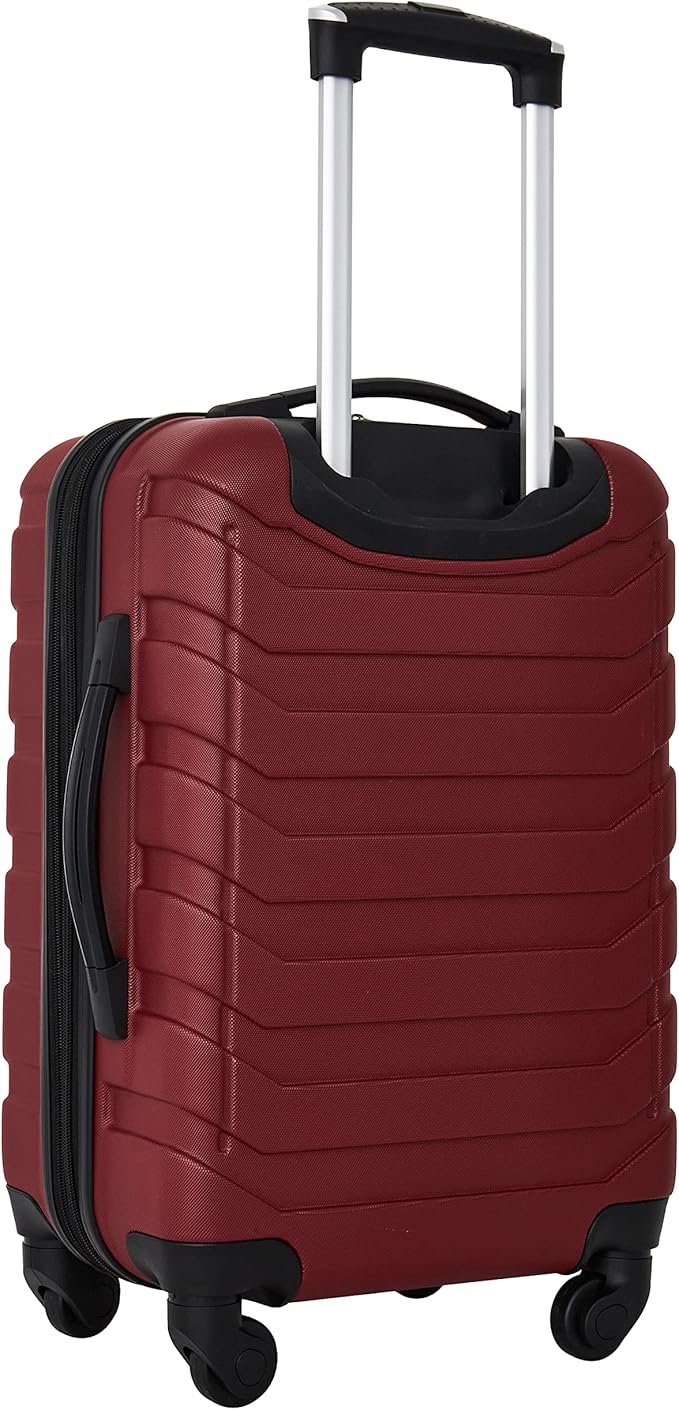 Wrangler 4 Piece Miami Luggage and Packing Cubes Set, Red