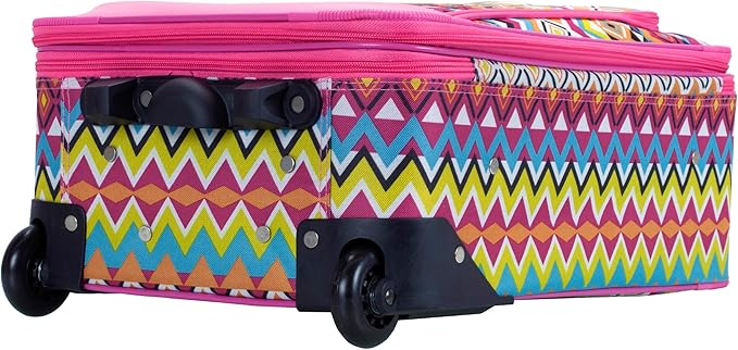 Rockland Fashion Softside Upright Luggage Set, Tribal, 2-Piece (14/19)