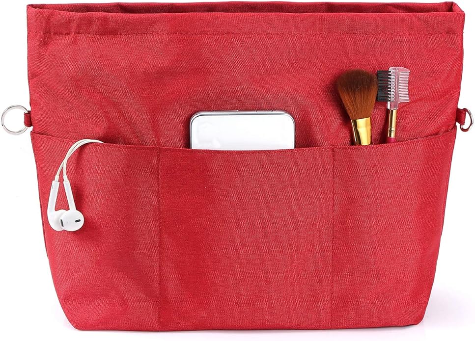 VANCORE Purse Organizer Insert for Handbags,Tote Bag Organizer Insert with Zipper Bag,Premium Handbag Organizer Inside Liner for Women with 15 Pockets