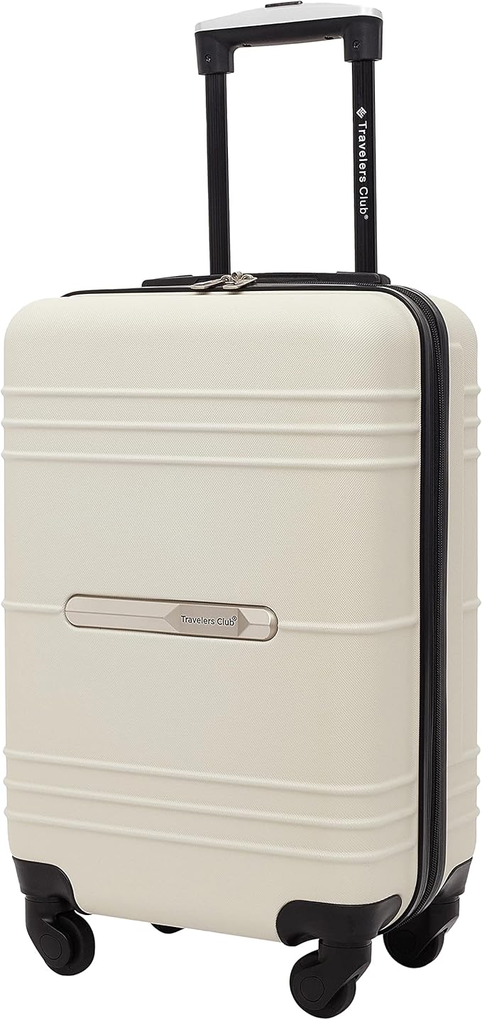 Travelers Club 22" Richmond Spinner Carry-On Luggage, Bone