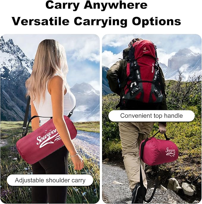 Waterproof Outdoor Blanket 82”X 55” Packable, Stadium Blankets for Camping with Quilted Fleece Lining, Large Windproof Emergency Throw Mat for Garss Picnic Hiking Road Trip, Machine Washable, Wine