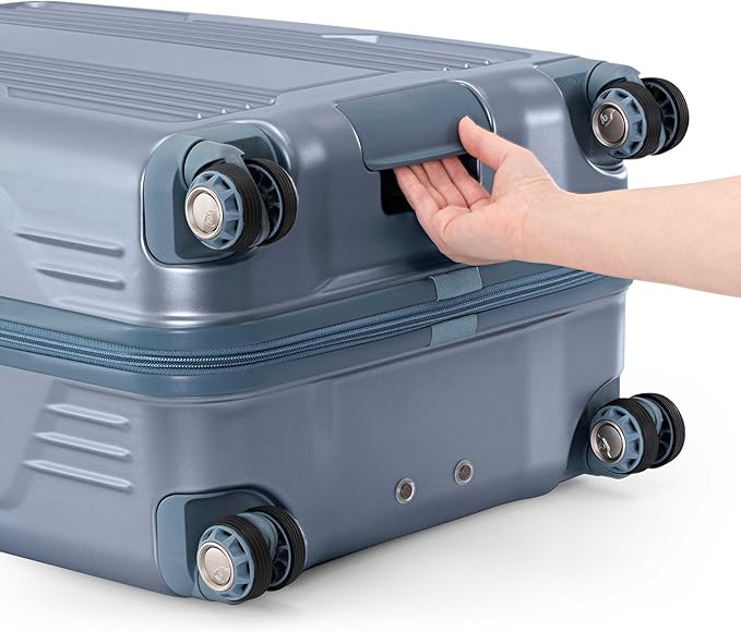 Traveler's Choice Ultimax II Polycarbonate Hardside Luggage with Spinner Wheels, Teal, 21-Inch Carry-On