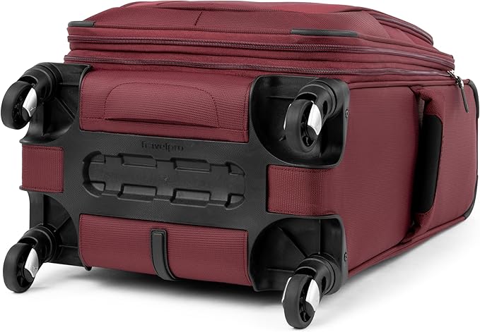 Travelpro Maxlite 5 Softside Expandable Luggage with 4 Spinner Wheels, Lightweight Suitcase, Men and Women, Burgundy, Carry-on 21-Inch