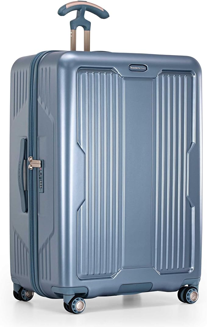 Traveler's Choice Ultimax II Polycarbonate Hardside Luggage with Spinner Wheels, Teal, 29-Inch Large Luggage