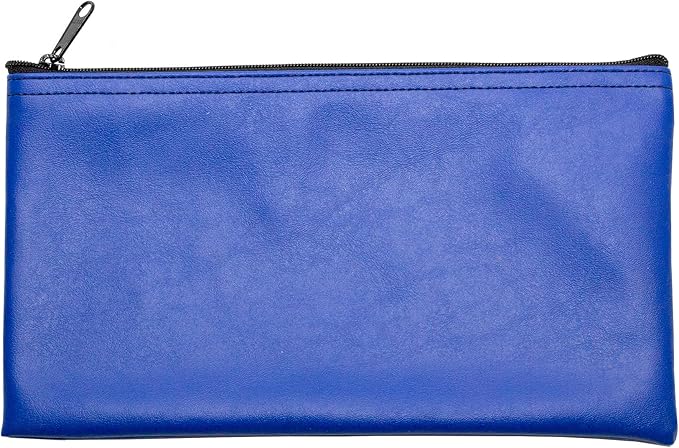 Multi-Purpose Zipper Bag, Reusable, Travel Pouch, Lightweight, Makeup Organizer, 11 x 6 Inch (Royal Blue)