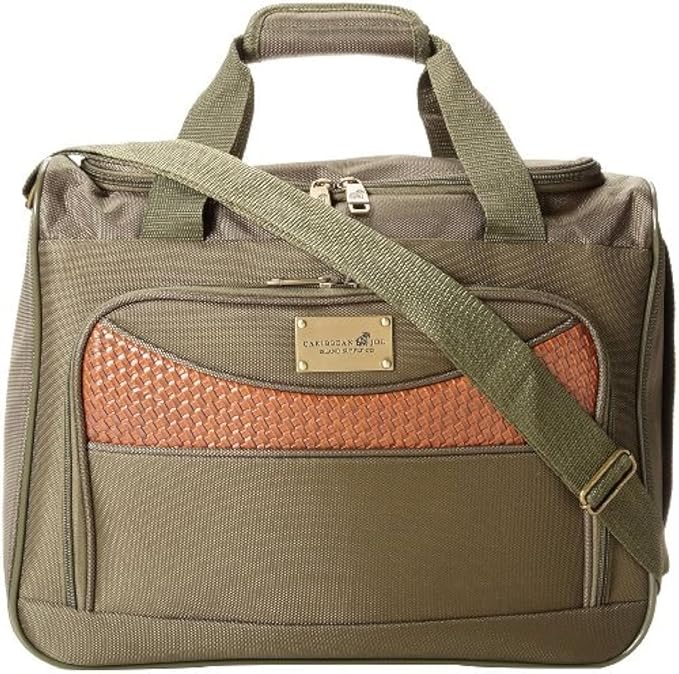 Pathfinder Softside Carry-On Bag for Men, Overnight Weekender Tote 16 Inch Olive