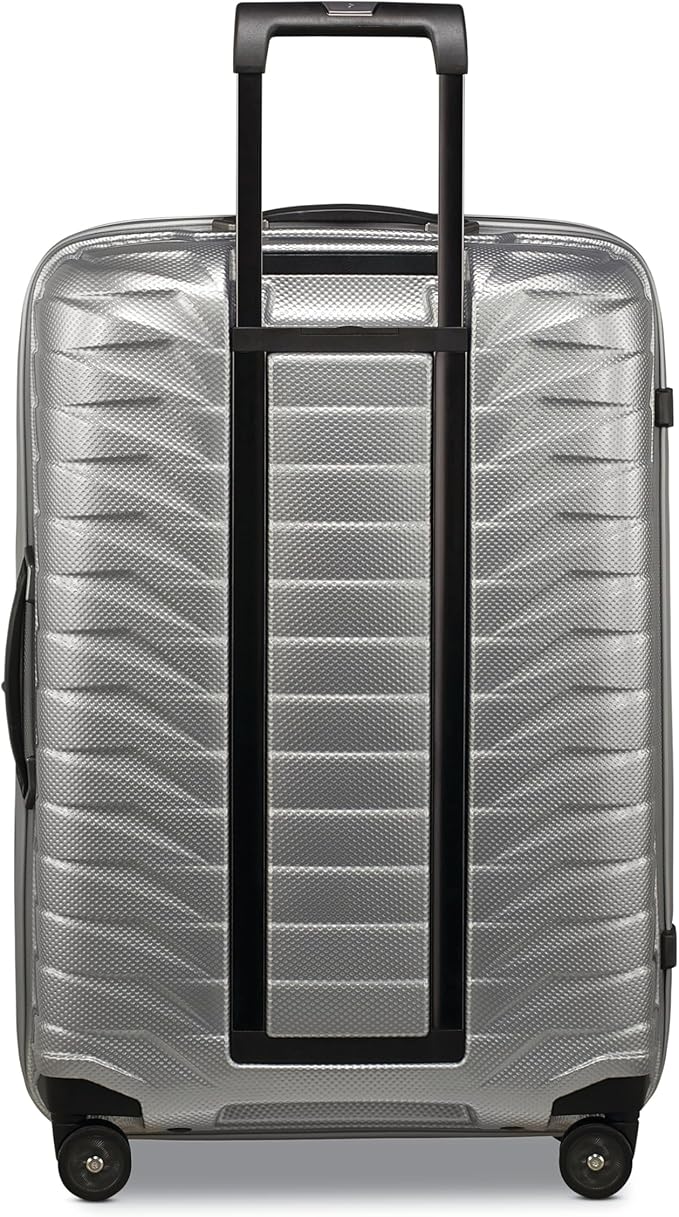 Samsonite Proxis Medium Hardside Luggage with Dual Spinner Wheels - Innovative Roxkin™ Lightweight Shell With Ultimate Durability- Includes TSA Lock, Ergonomic Telescoping Handle - Silver