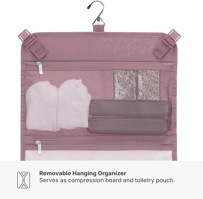 Traveler's Choice Edinburgh II Hardside Spinner Luggage, TSA Lock, Pink, 2 Piece Set (21/29)