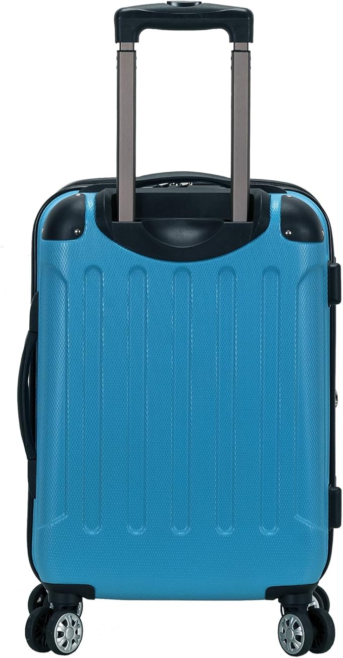 Rockland London Hardside Spinner Wheel Luggage, Turquoise, 3-Piece Set (20/24/28)