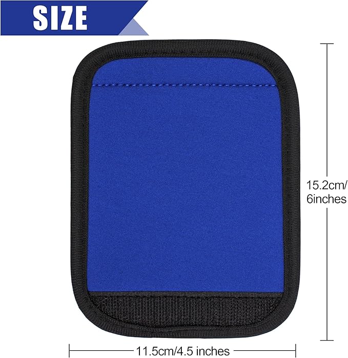 6 Pack Luggage Handle Wrap, Luggage Handle Wraps for Suitcase, Navy Blue Luggage Tags, Suitcase Tags identifiers for Travel Accessories
