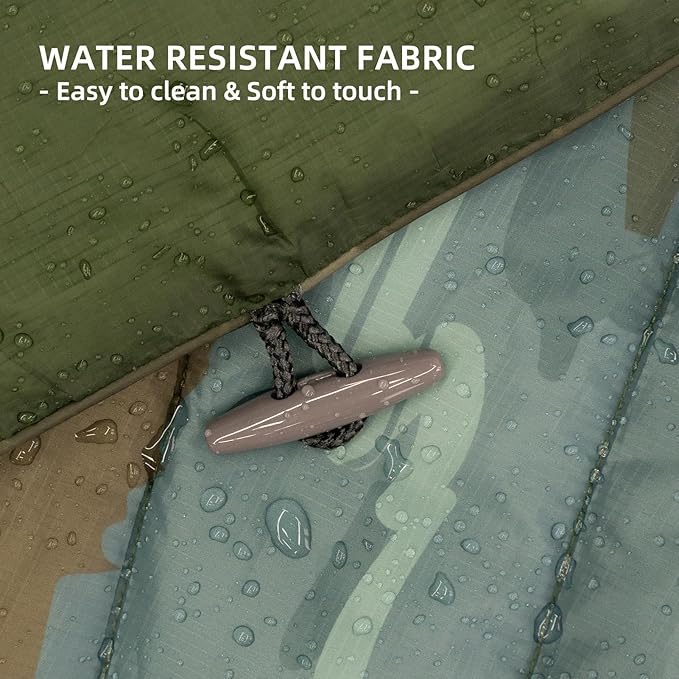 Camping Blanket Puffy - Outdoor Stadium Blanket Wearable, Lightweight, Packable, Machine Washable Camping Quilt for Traveling, Picnic, Beach, Party 78"x 56" (Haze Blue)