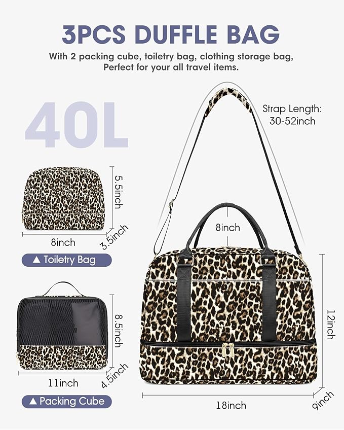Travel Duffle Bag Weekender Bags For Women Carry On Duffel Bags For Airplanes Overnight Bag
