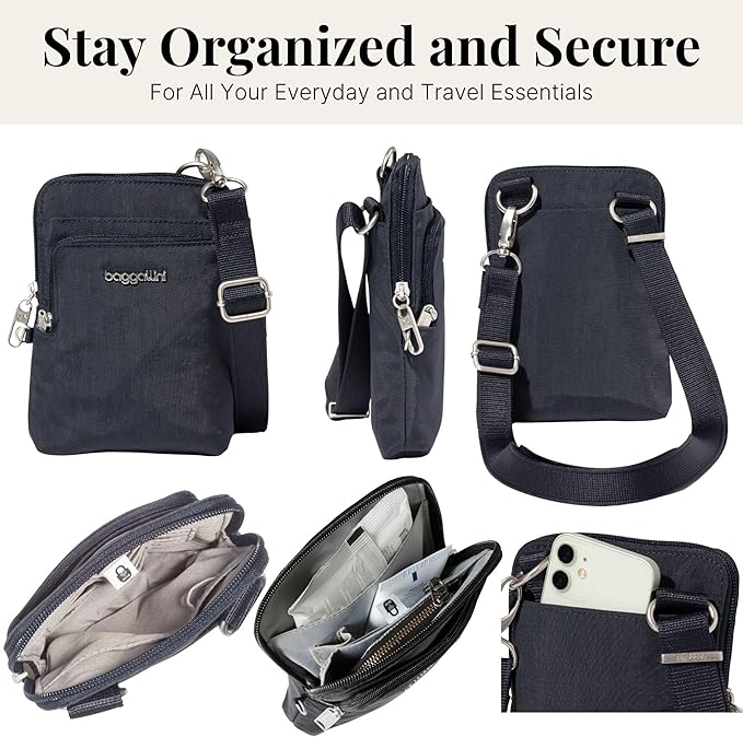Baggallini Women's Securtex Anti-theft Activity Crossbody Bag