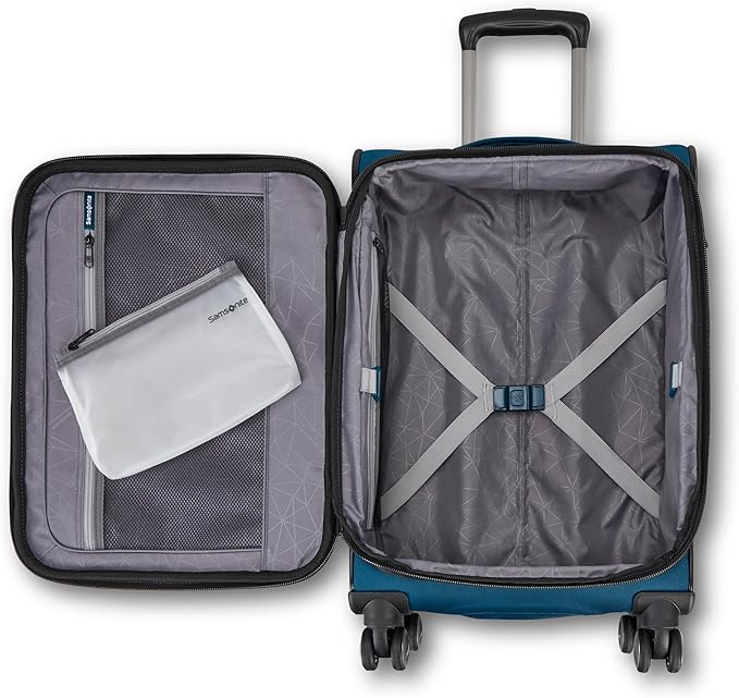 Samsonite Ascella 4 Carry-On Luggage - Cerulean Blue