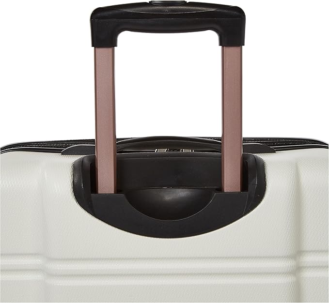 Rockland Melbourne Hardside Expandable Spinner Wheel Luggage, White, 2 Piece (20"/28")