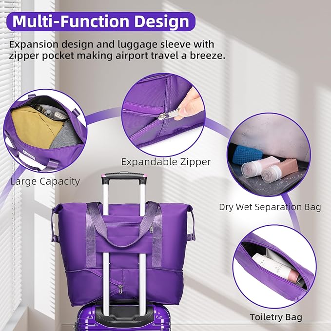 LARVENDER Luggage Sets 3 Piece, 20 Inch Carry on Luggage 22x14x9 Airline Approved Hardside PC+ABS Suitcase Set with Spinner Wheels TSA Lock, Lightweight Luggage Set for Women, Midnight Berry