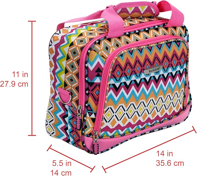 Rockland Fashion Softside Upright Luggage Set, Tribal, 2-Piece (14/19)
