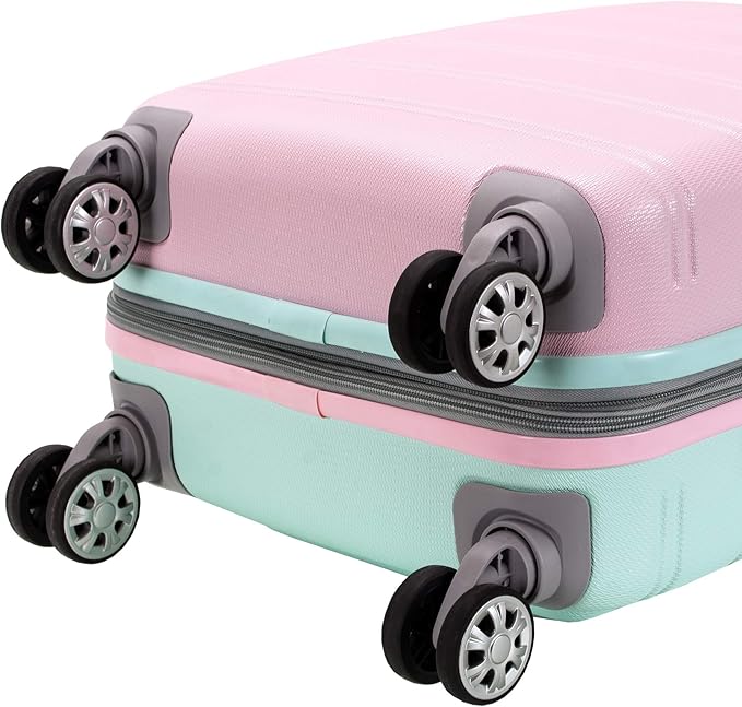 Rockland Melbourne Hardside Expandable Spinner Wheel Luggage, Mint, Carry-On 20-Inch