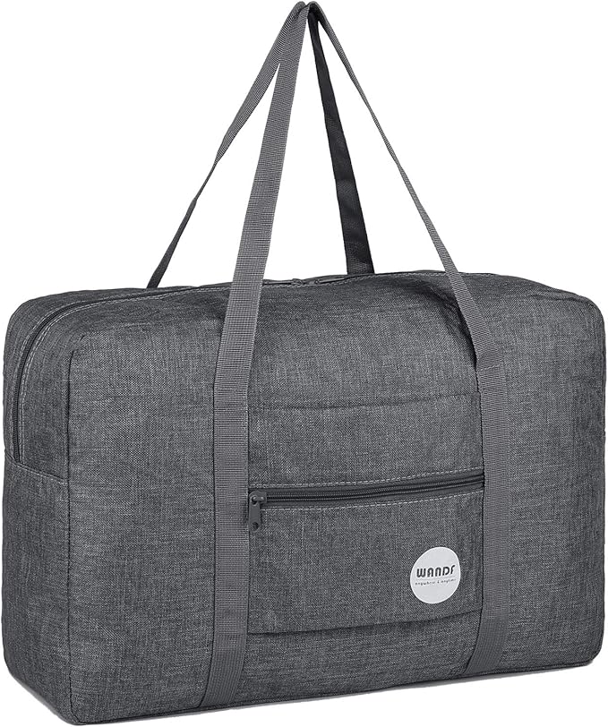 WANDF For Spirit Airlines Personal Item Bag 18x14x8 Travel Duffel Bag Underseat Foldable Carry-on Luggage for Women