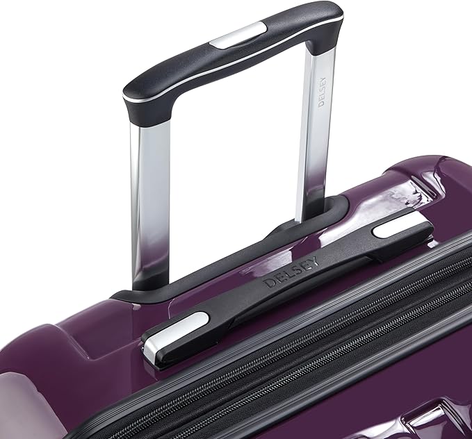DELSEY PARIS Helium Aero Hardside Expandable Luggage with Spinner Wheels, Plum, 2-Piece Set (21/24)