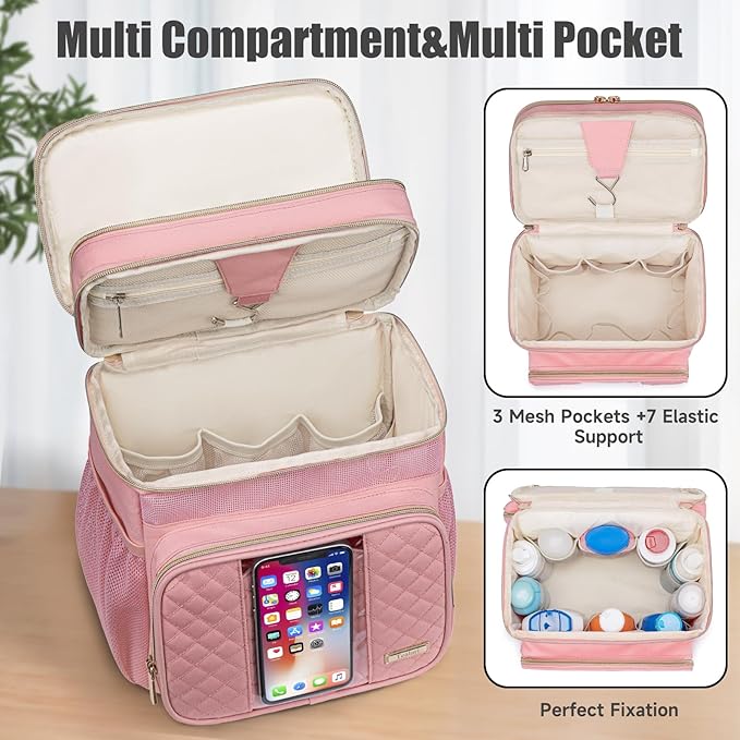Large Toiletry Bag for Women Men,Bathroom Bag,Water Resistant Shower Bag,Makeup Bag,Portable Shower Caddy for College Dorm,Hanging Travel Toiletry Bag with Transparent Waterproof Phone Pocket