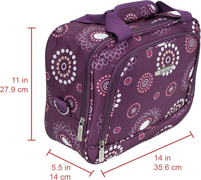 Rockland Fashion Softside Upright Luggage Set, Expandable, Purple Pearl, 2-Piece (14/19)
