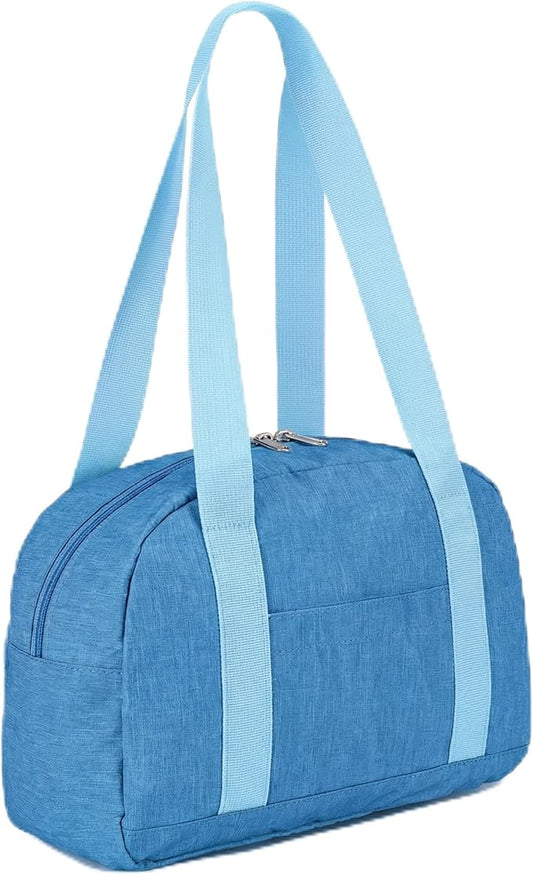 Mini Gym Bag for Women Girls, 12 inch Small Gym Tote, Lightweight Small Carry On Duffle Bag for Travel Sports