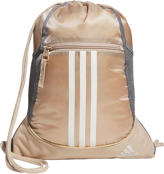 adidas Alliance Sackpack – Drawstring Backpack for Sports, Small Gym Bag