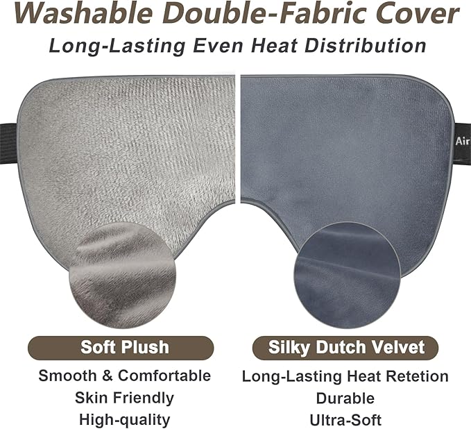 2 Pack Eye Mask for Dry Eyes, Steam Warm Compress for Eyes Blepharitis & Stye, Microwave Moist Heating Pad for Eyes