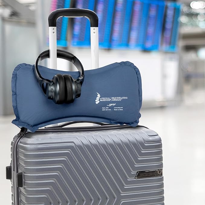 OPTP The Original McKenzie Self-Inflating AirBack Travel Lumbar Support Pillow