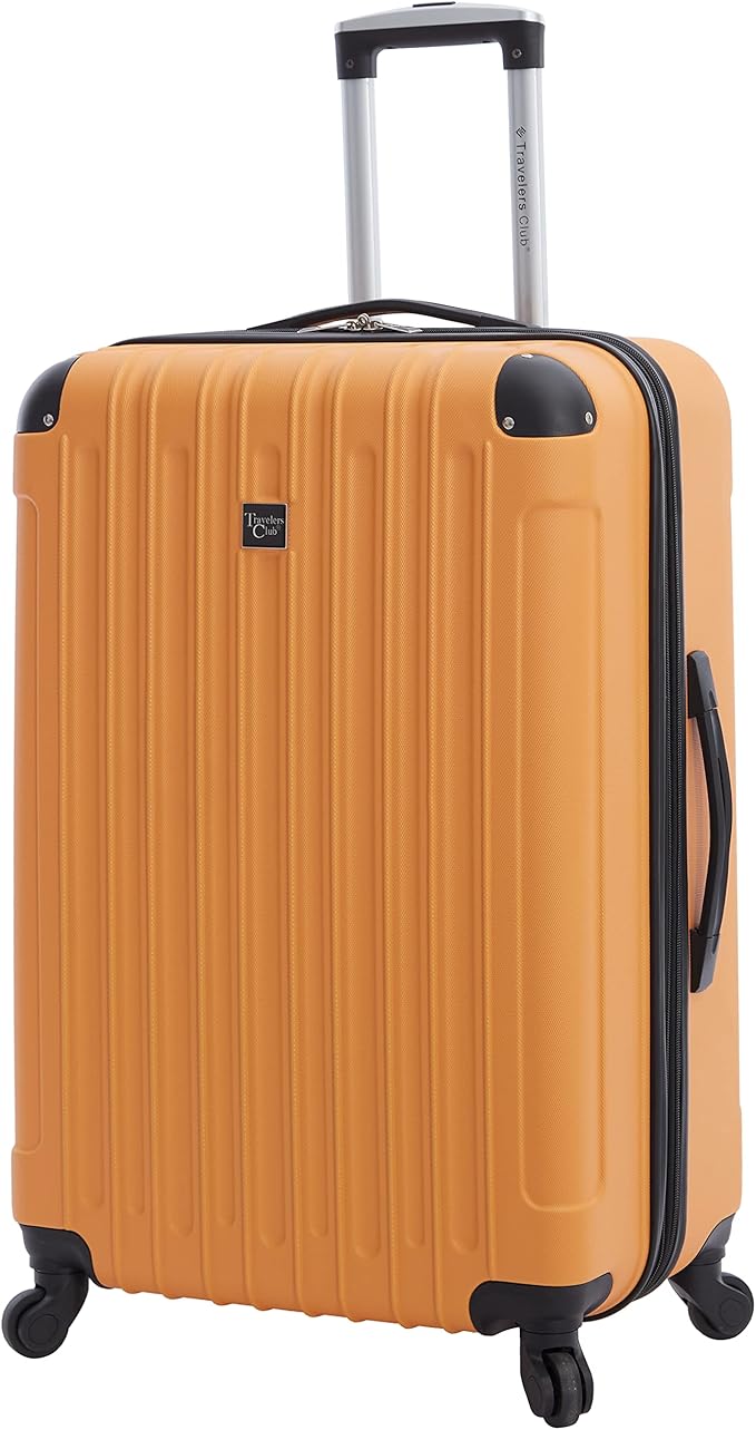 Travelers Club Midtown Hardside 4-Piece Luggage Travel Set, Butterscotch