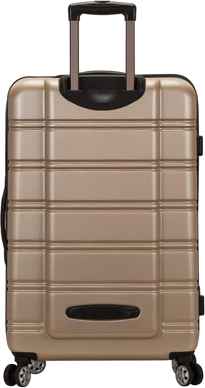 Rockland Melbourne Hardside Expandable Spinner Wheel Luggage, Champagne, 2 Piece (20"/28")
