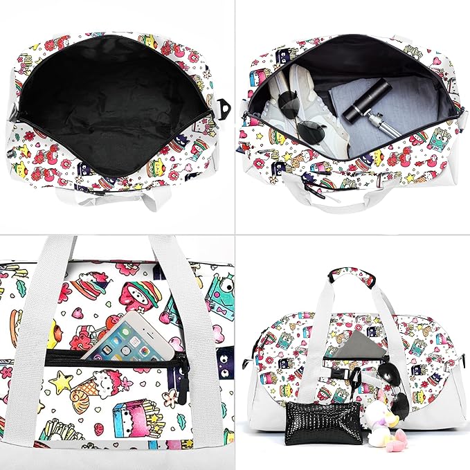 Stumdo Kids Overnighter Duffel Bags for kids, Carry-On Size & Ideal for School Practice or Overnight Travel Weekender Tote for Travel Gym Sport bag for Boys & Girls (11mcbai)