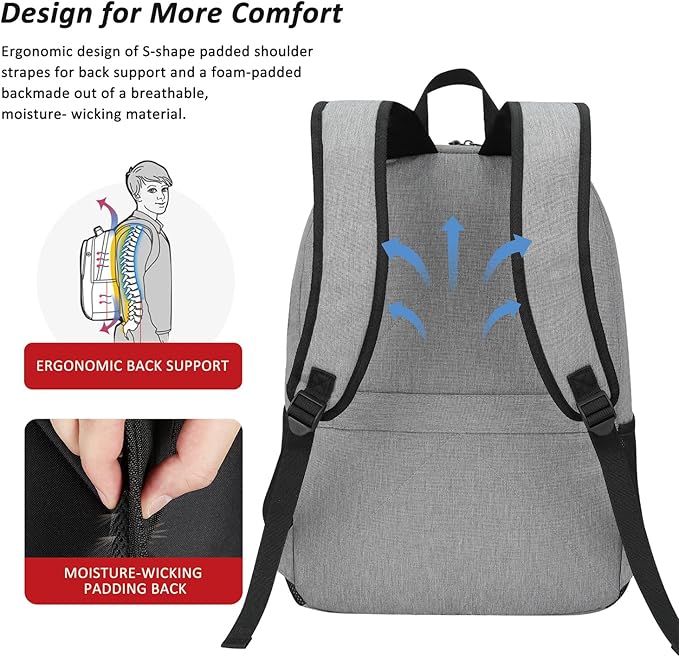 MAXTOP Travel Laptop Backpack Business Anti-theft Backpacks Water Resistant School College Bookbag