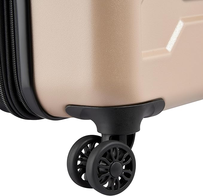 Jeep JH004C Hardside Expandable Luggage with Spinner Wheels, Beige, Carry-On 20 Inch