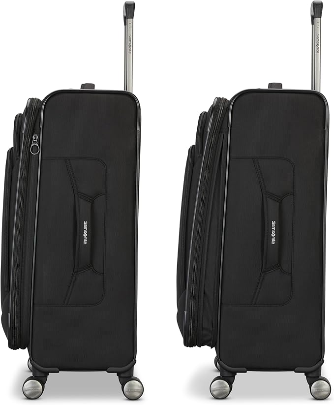 Samsonite Ascella 4 Medium Checked Luggage - Black